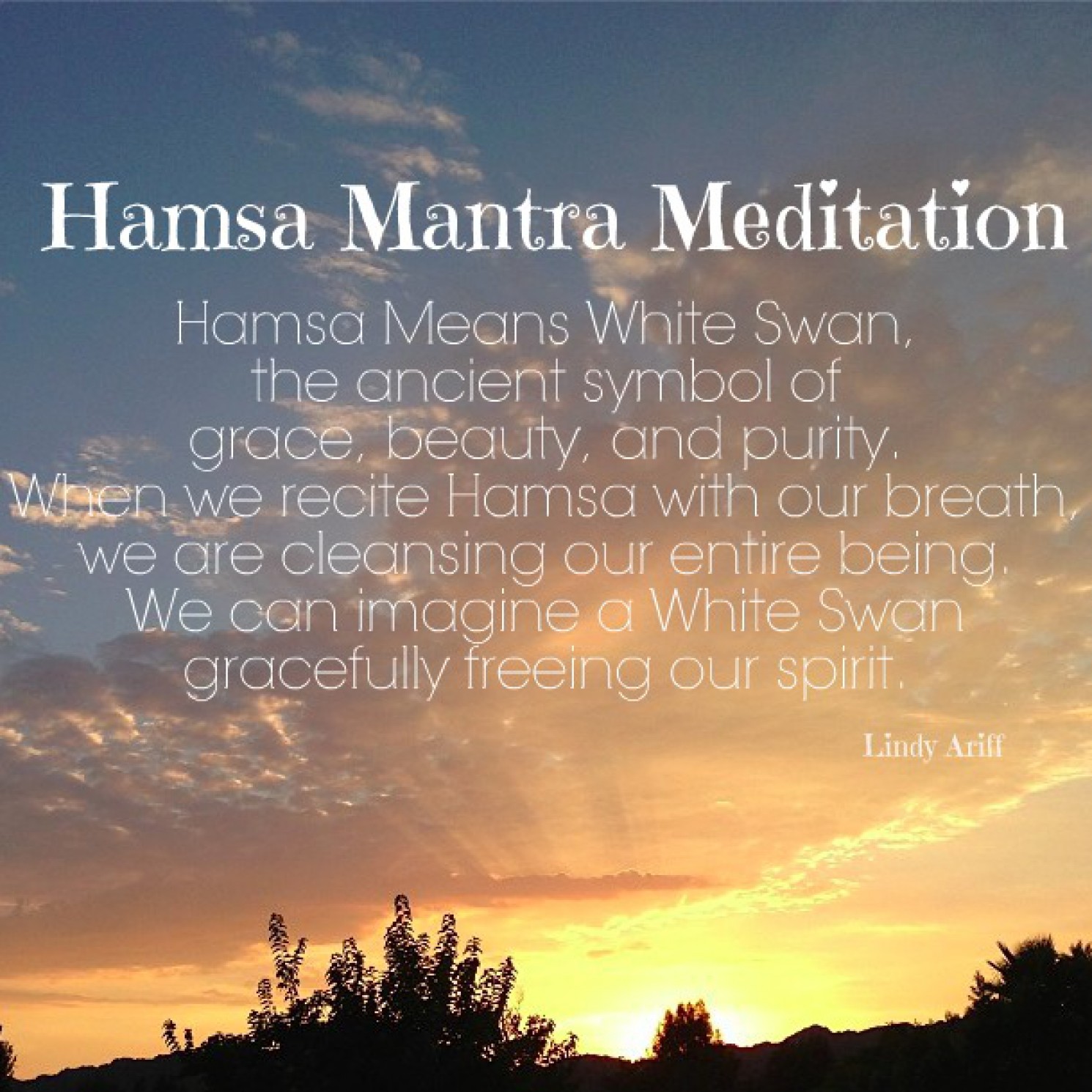 Hamsa Mantra Meditation Lindy Ariff